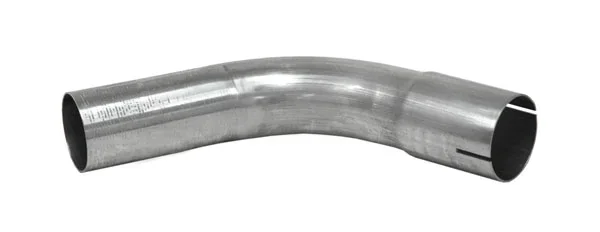 Bent exhaust tube 60° 1 3/4″ Stainless (44,5mm)