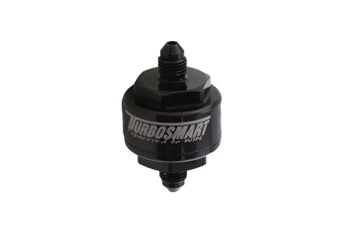 Billet Turbo Oil Feed Filter 44um AN-4 – Black