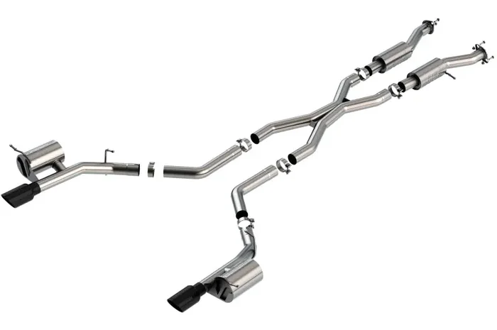 Borla 2021+ Dodge Durango SRT Hellcat 6.2L V8 AWD S-Type Cat-Back Exhaust System – Black Chrome Tips