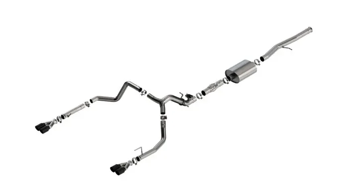 Borla 2024 Chevy Silverado 1500 6.2L V8 ATAK Catback Exhaust w/ Simulator – Black Chrome