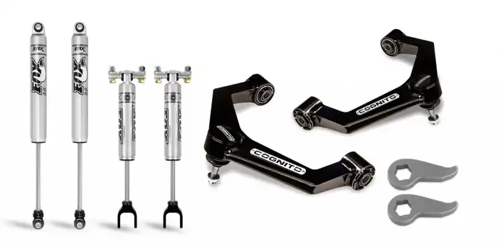 Cognito Motorsports Truck 3-Inch Performance Leveling Kit With Fox PS 2.0 IFP Shocks for 20-22 Silverado/Sierra 2500/3500 2WD/4WD – 110-P0779