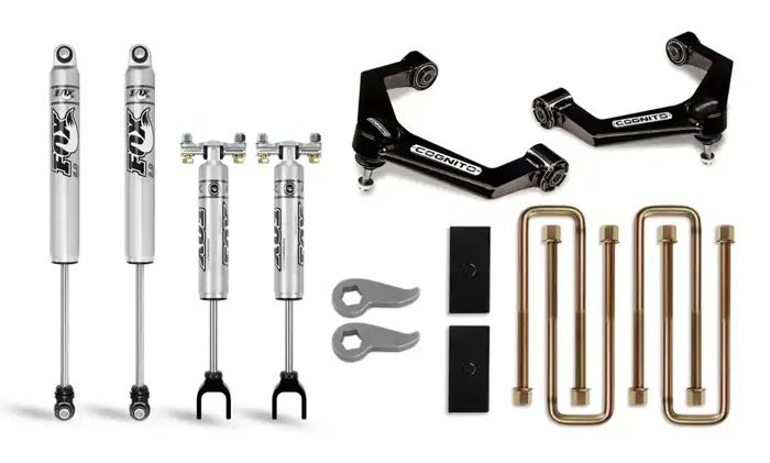 Cognito Motorsports Truck 3-Inch Performance Leveling Lift Kit With Fox PS 2.0 IFP Shocks for 20-22 Silverado/Sierra 2500/3500 2WD/4WD – 110-P0883