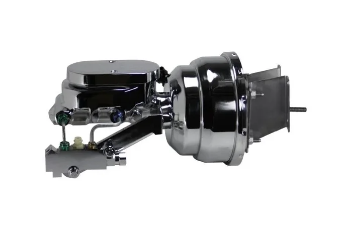 Compact-10 Series 8-Inch Dual Power Booster Kit with Disc/Drum Valve – Chrome
