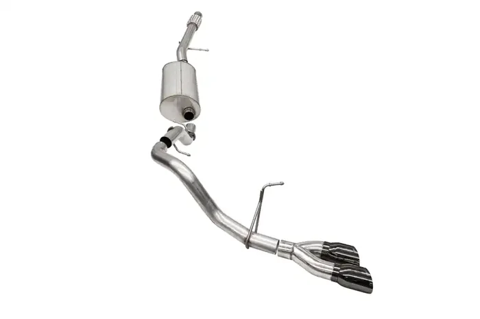 Corsa Performance 3.0in. Single Side Exit Cat-Back Exhaust System with Twin 4.0in. Tips – 21126BLK
