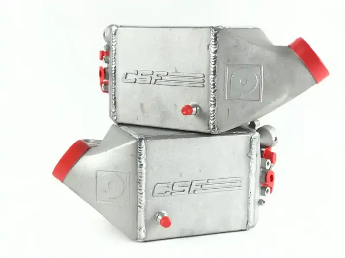 CSF 12-16 BMW M5 (F10) / 12-18 BMW M6 (F06/F12/F13) Twin Charge-Air-Cooler Set – Raw Finish