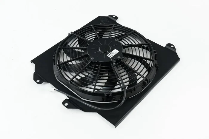 CSF 92-00 Honda Civic All-Aluminum Fan Shroud w/12in SPAL Fan – Black Finish