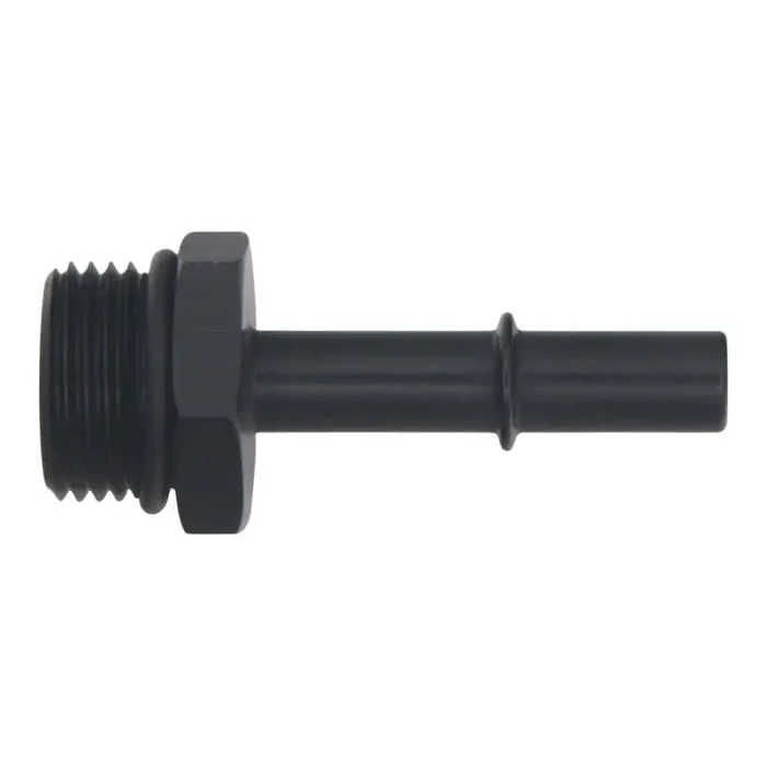 DeatschWerks 10AN ORB Male to 3/8in Male EFI Quick Connect Adapter – Anodized Matte Black