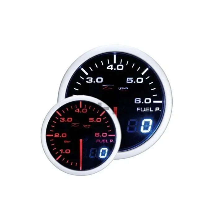Depo Racing Fuel pressure gauge DUAL series 52mm (universal)