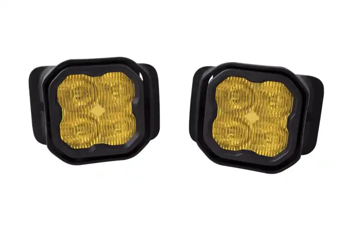 Diode Dynamics SS3 LED Fog Light Kit for 2015-2020 Ford F-150 Yellow SAE Fog Sport w/ Backlight – DD7013-ss3fog-1028