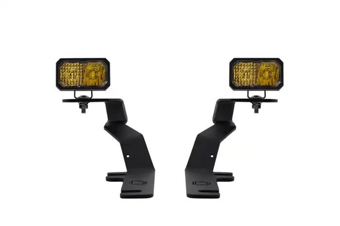 Diode Dynamics Stage Series 2in LED Ditch Light Kit for 2017-2020 Ford Raptor, Pro Yellow Combo – ss3dtch-1040-DD6574