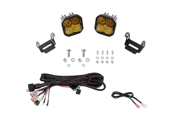 Diode Dynamics Stage Series Backlit Ditch Light Kit for 2021-2022 Ford F-150, SSC2 Pro White Combo – DD7367