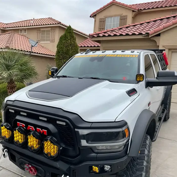 Dodge Ram HD 2500 5th Gen (2019 to Present) 100W Hood Solar Panel