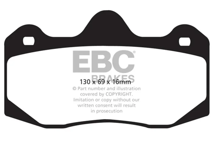 EBC 01-04 Aston Martin Vanquish 5.9 (AP Caliper) Orangestuff Rear Brake Pads