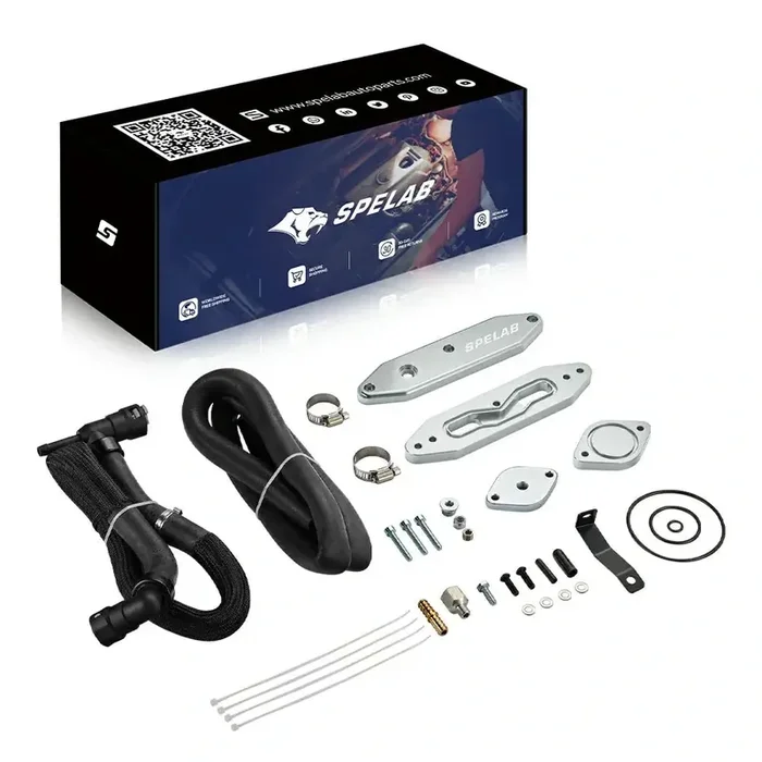 EGR Delete Kit For 2015-2016 6.7L Powerstroke Diesel Ford F250 F350 F450 F550 w/Coolant Bypass SPELAB
