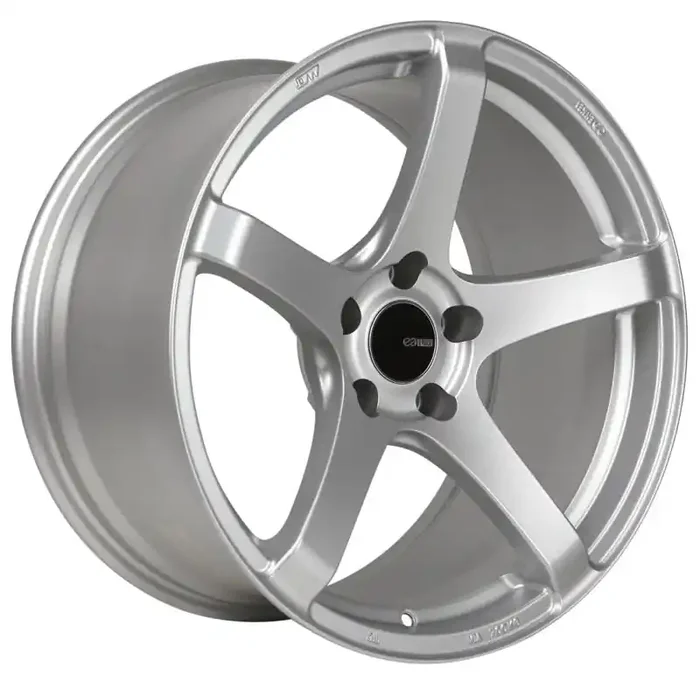Enkei Kojin 18×8 40mm Offset 5×114.3 Bolt Pattern 72.6mm Bore Dia Matte Silver Wheel