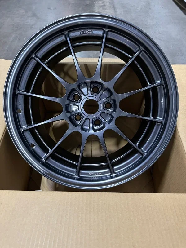 Enkei NT03+M 18×9.5 5×114.3 27mm Offset 72.6mm Bore Gunmetal Wheel *MOQ 40