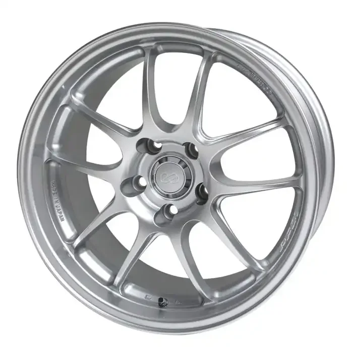 Enkei PF01 17×7 5×114.3 48mm offset 75mm Bore Dia Silver Wheel