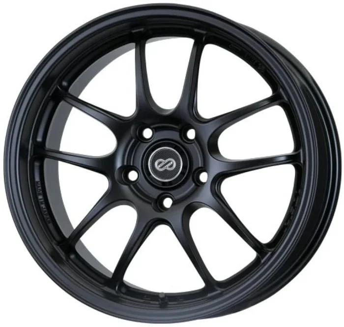 Enkei PF01 18×7.5 5×100 45mm Offset Matte Black Wheel 02-10 WRX & 04 STI/05-09 LGT