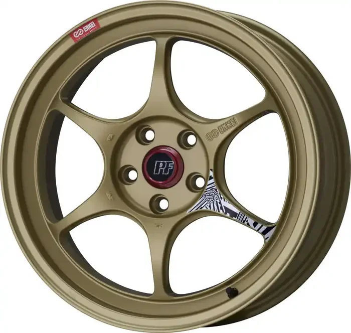 Enkei PF06 18×10.5 5×114.3 45mm Offset 75mm Bore Gold