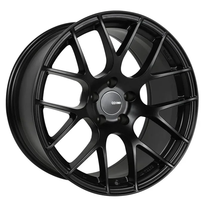 Enkei Raijin 18×8 40mm Offset 5×114.3 Bolt Pattern 72.6 Bore Diameter Matte Black Wheel