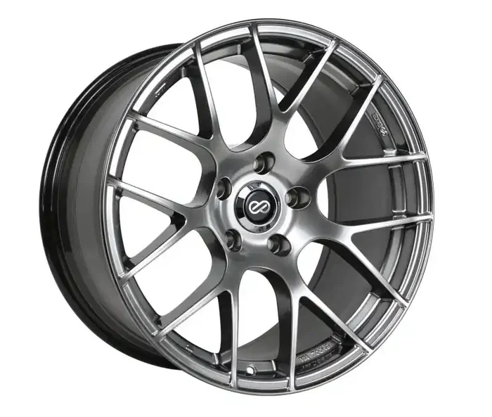 Enkei Raijin 18×8.5 38mm Offset 5×114.3 Bolt Pattern 72.6 Bore Diameter Hyper Silver Wheel