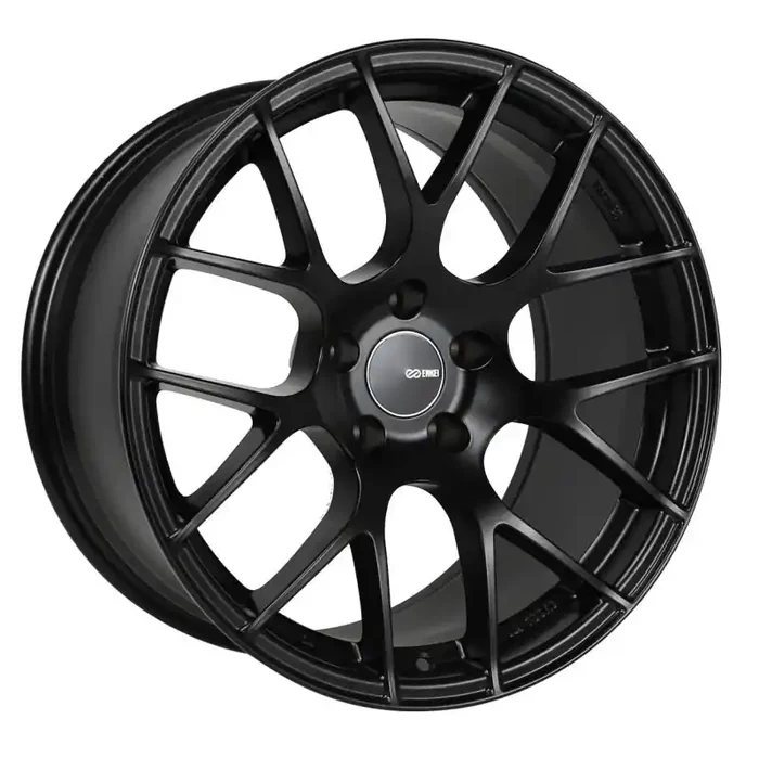 Enkei Raijin 19×8.5 42mm Offset 5×112 Bolt Pattern 72.6 Hub Bore Black Wheel