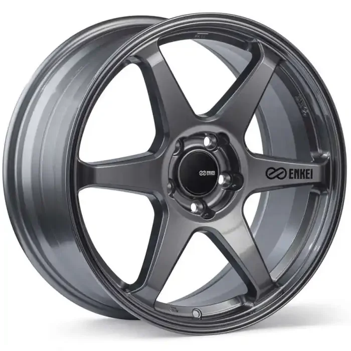 Enkei T6R 17×9 40mm Offset 5×114.3 Bolt Pattern 72.6 Bore Gloss Gunmetal Wheel