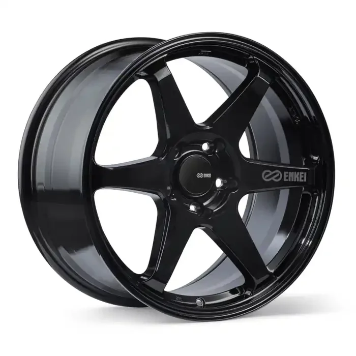 Enkei T6R 18×9.5 38mm Offset 5×114.3 Bolt Pattern 72.6 Bore Gloss Black Wheel