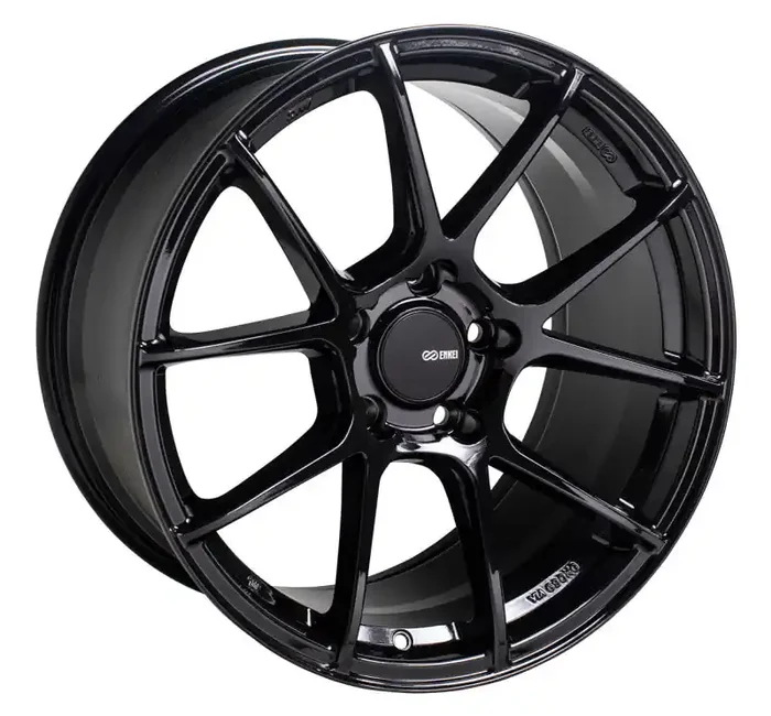 Enkei TS-V 18×9.5 5×120 40mm Offset 72.6mm Bore Gloss Black Wheel