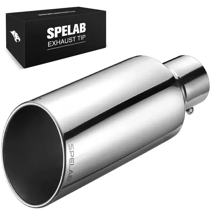 Exhaust Tip 4‘‘/ 5‘‘ In, 6‘‘/7‘‘/8‘‘ Out, 18‘‘ Length T304 SPELAB