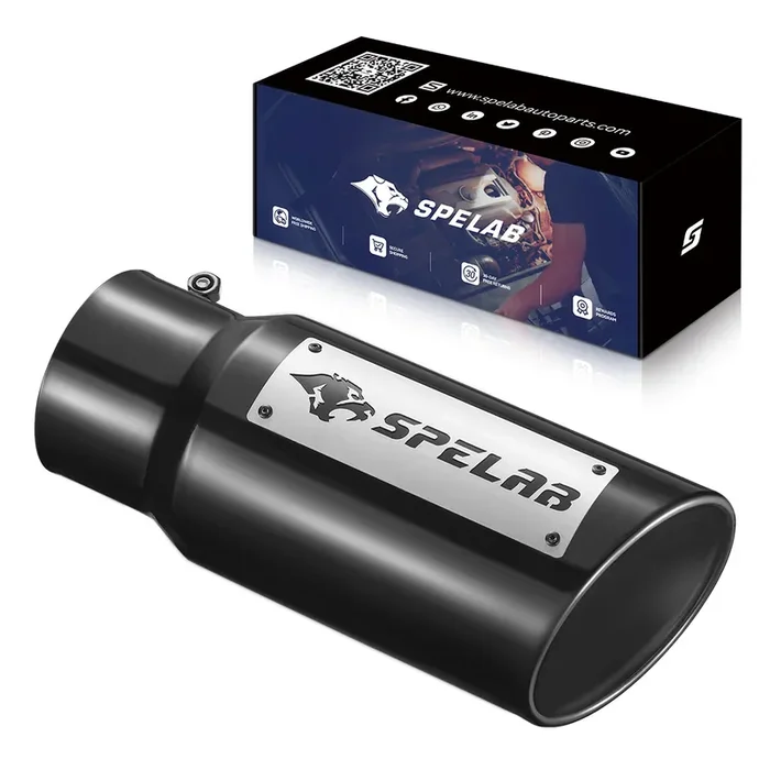 Exhaust Tip 4″ In, 5″/6″/7″ Out, 12″/18″ Length T304 SPELAB
