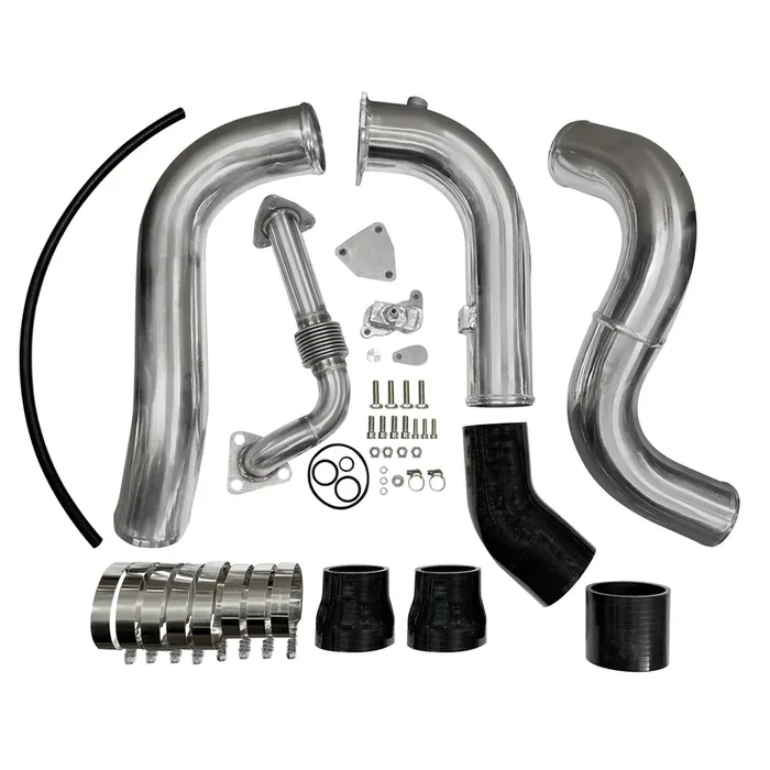 For 16-19 Nissan Titan 5.0L Diesels EGR Delete Kit+Hot Side Intercooler Piping Kit+UP-Pipe SPELAB