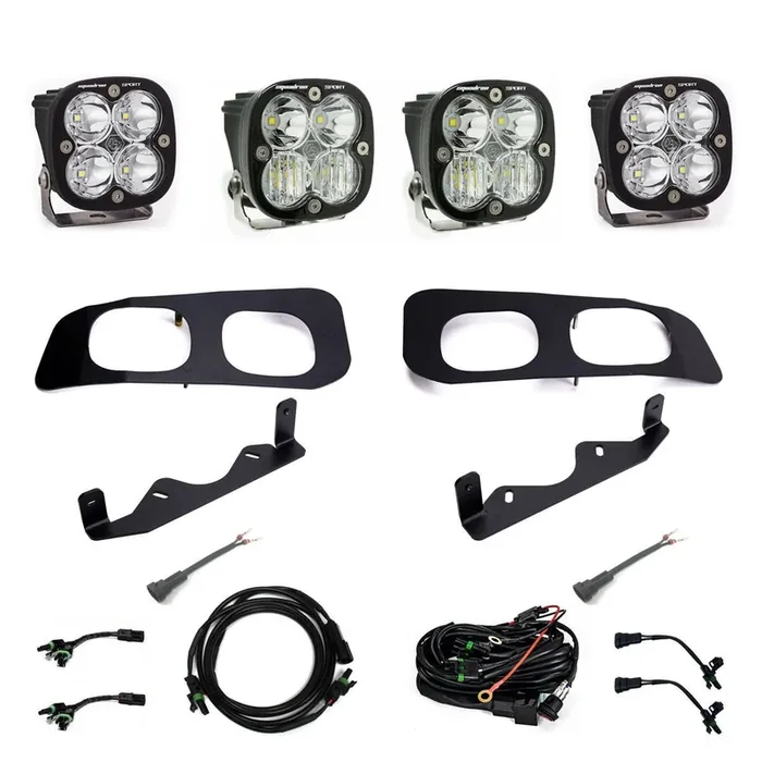 Ford Super Duty 2023-On Dual Sportsmen Fog Pocket Kit Baja Designs