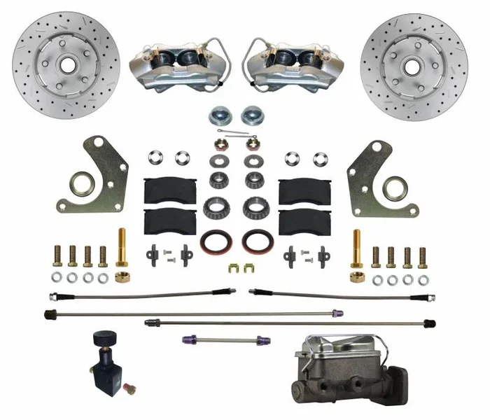 Front Disc Brake Conversion Kit Mopar C Body Factory Power Brakes with MaxGrip XDS