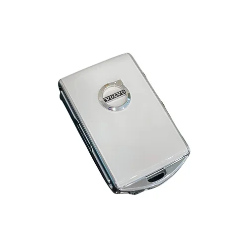 Gloss White Key Fob Cover w/ Volvo Logo, Volvo CMA/SPA