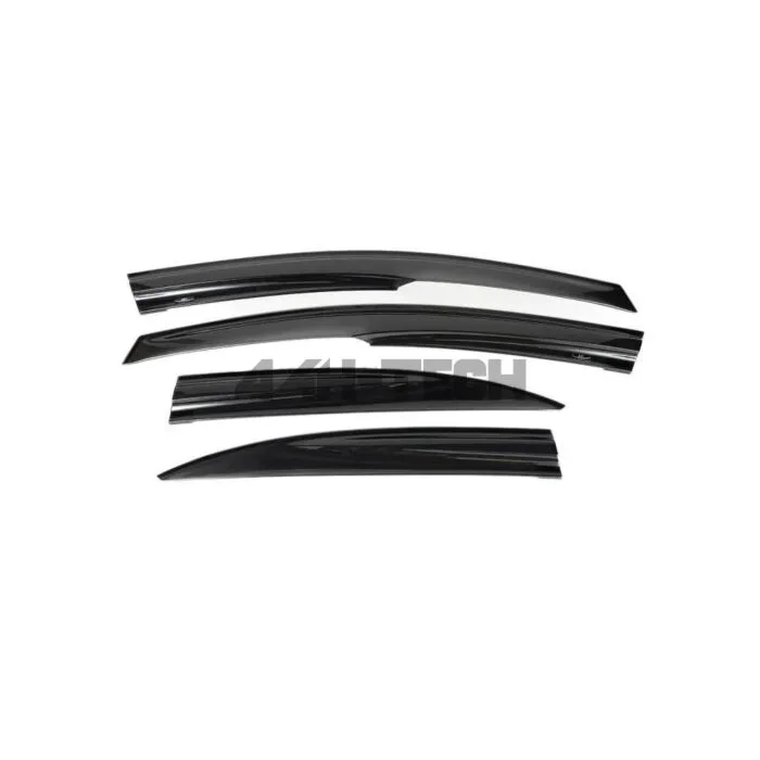 H-Gear Pro-Line door window visors Mugen style 4-piece (Honda Civic 05-12 4drs FD)