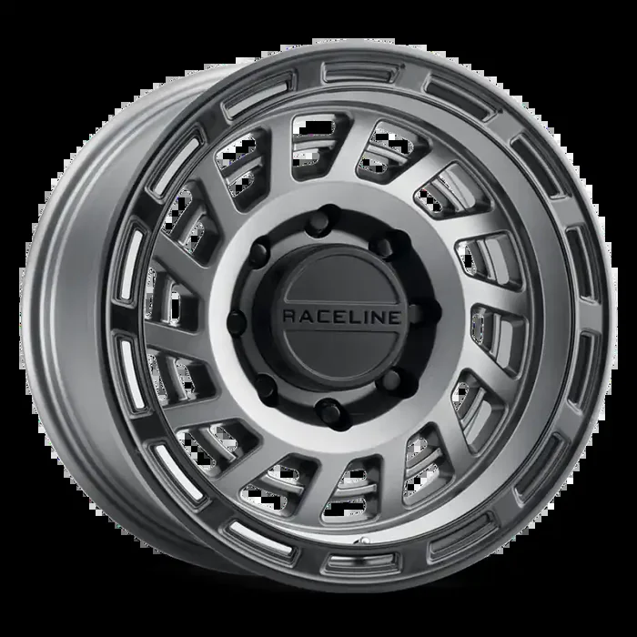 HALO GUNMETAL W/ BLACK RING 18X9 8X165.1 -12mm