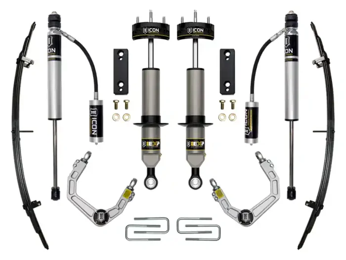 ICON 2005-2022 TOYOTA TACOMA 0-2″ LIFT STAGE 3 EXP SUSPENSION SYSTEM WITH BILLET UPPER CONTROL ARMS – K53222