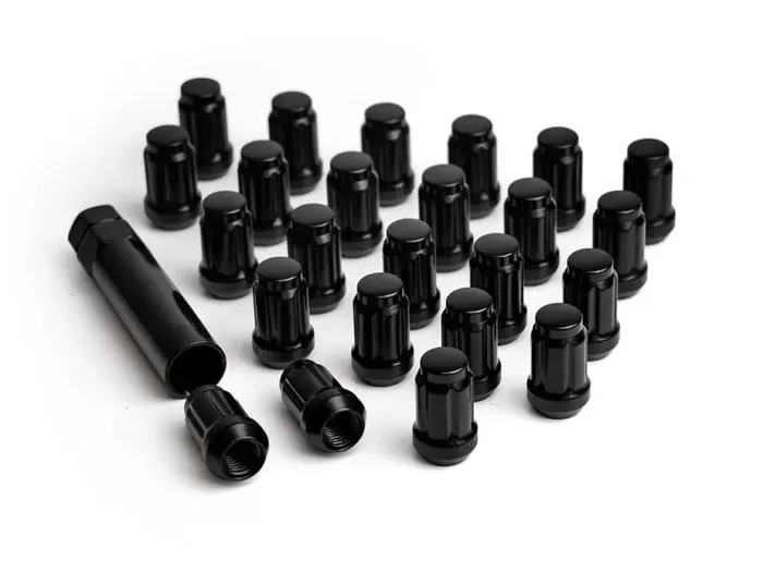 ICON Alloys Lug Nut Kit Black – 1/2in – 24 Lug Nuts w/ Key