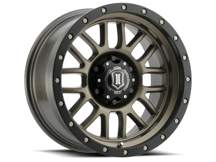 ICON Alpha 17×8.5 6×5.5 0mm Offset 4.75in BS 106.1mm Bore Bronze Wheel