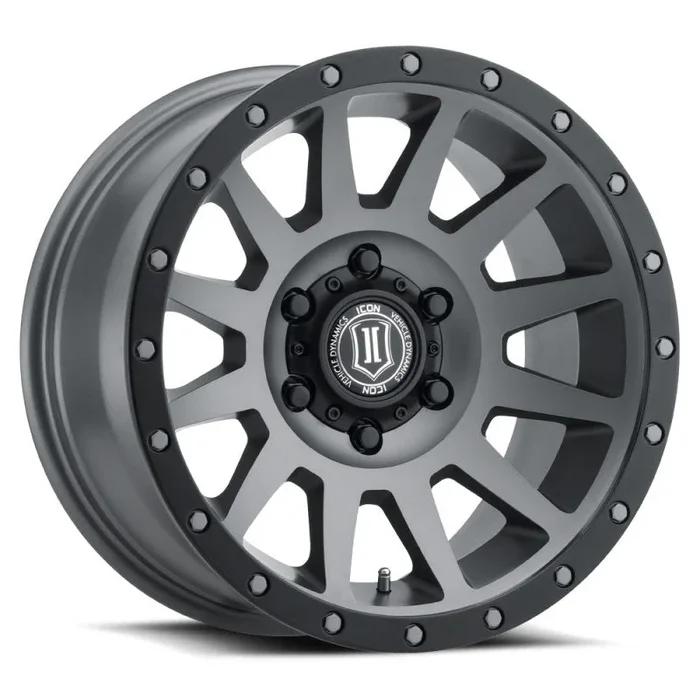 ICON Compression 17×8.5 6×5.5 25mm Offset 5.75in BS 95.1mm Bore Titanium Wheel