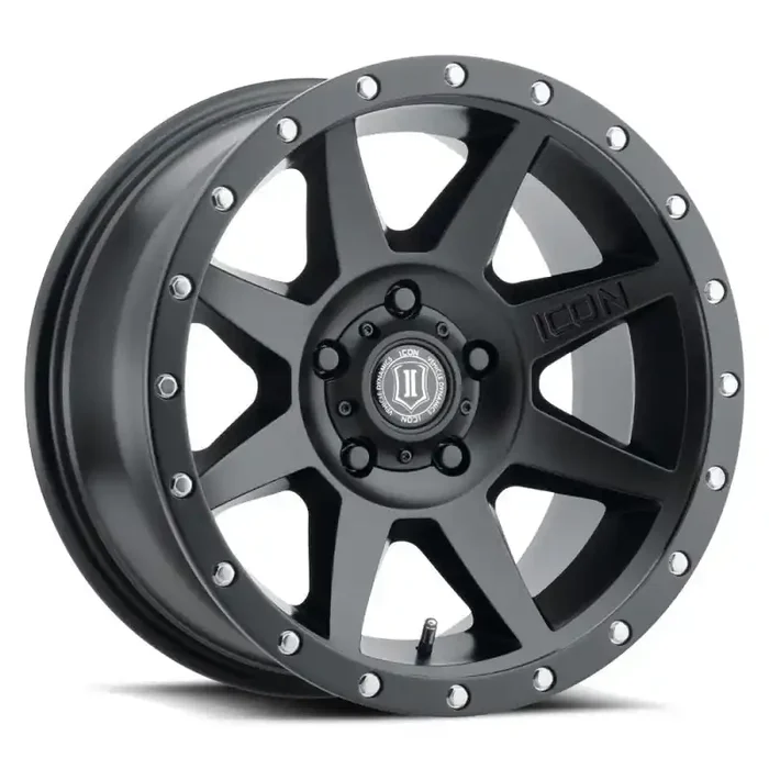 ICON Rebound 17×8.5 5×4.5 0mm Offset 4.75in BS 71.5mm Bore Satin Black Wheel