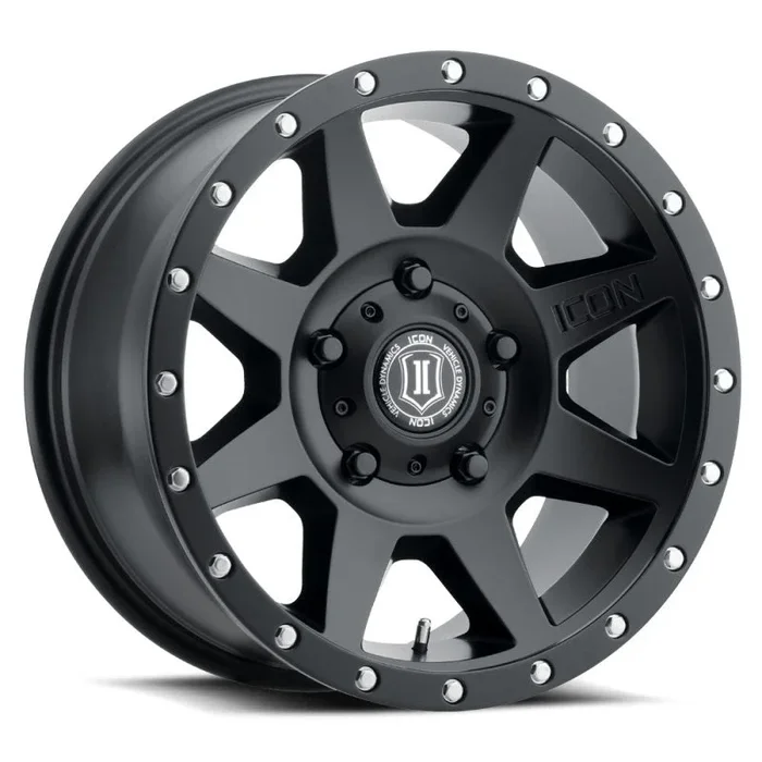 ICON Rebound 18×9 5×150 25mm Offset 6in BS 110.1mm Bore Satin Black Wheel