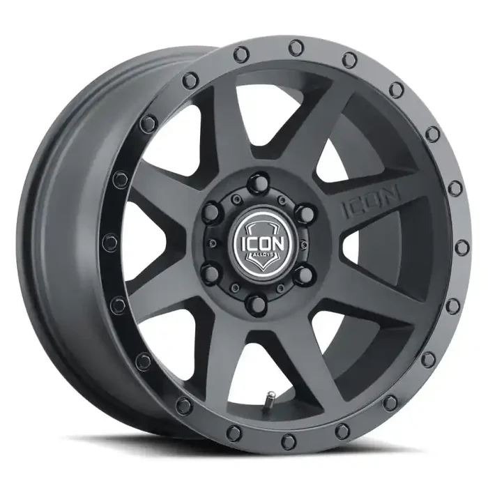 ICON Rebound 18×9 6×135 6mm Offset 5.25in BS 87.1mm Bore Double Black Wheel