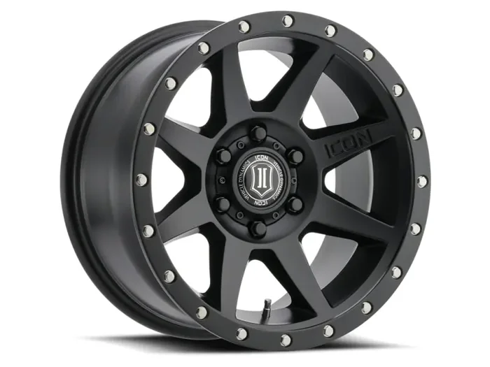 ICON Rebound Pro 17×8.5 6×5.5 0mm Offset 4.75in BS 106.1mm Bore Satin Black Wheel