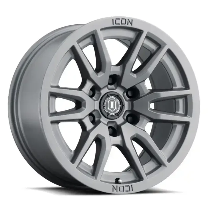 ICON Vector 6 17×8.5 6×5.5 0mm Offset 4.75in BS 106.1mm Bore Titanium Wheel