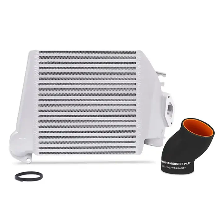 Mishimoto 08-14 Subaru WRX Top-Mount Intercooler Kit – Powder Coated Silver & Black Hoses