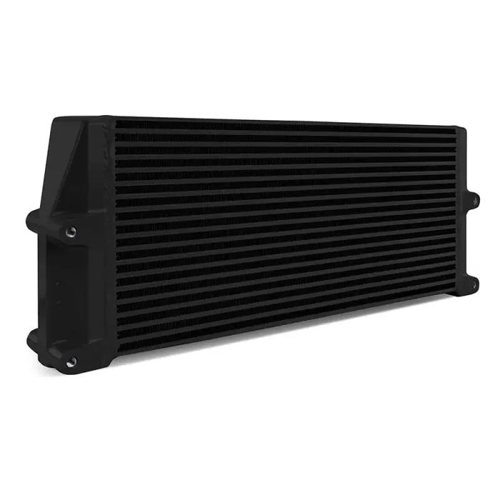 Mishimoto Heavy-Duty Oil Cooler – 17in. Same-Side Outlets – Black