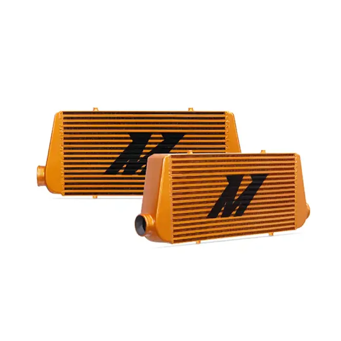 Mishimoto Universal Gold R Line Intercooler Overall Size 31x12x4 Core Size 24x12x4 Inlet / Outlet