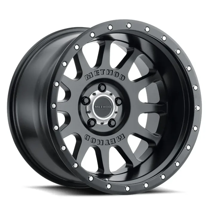 MR605 NV MATTE BLACK 20X10 8X170 -24mm